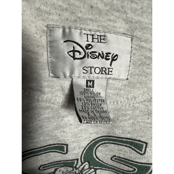 Vintage Tigger Green Jacket Size Medium Hooded Lined Embroidered Y2K Winnie Pooh - Picture 7 of 15
